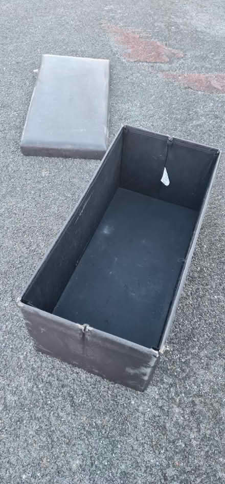 Photo of free Leather ottoman (Stonebridge BA11) #2