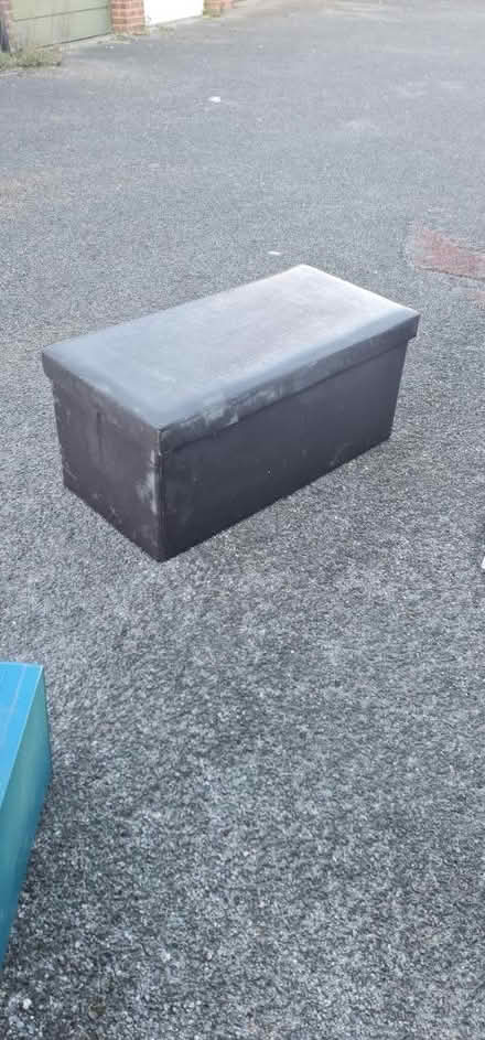 Photo of free Leather ottoman (Stonebridge BA11) #1