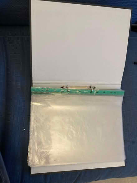 Photo of free Ring folder & plastic sleeves (Maida Vale, W9) #1