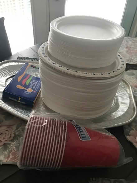 Photo of free Plates, serving plate, red cups (Kanata) #1