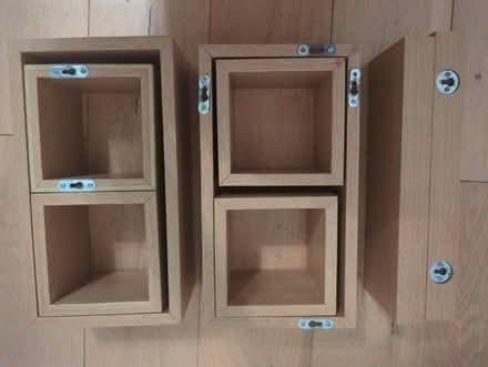 Photo of free Display shelves/boxes for wall (Kibworth Beauchamp LE8) #1