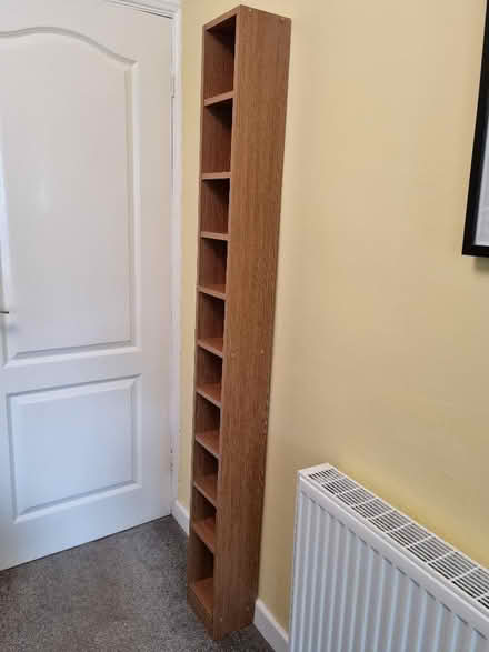 Photo of free Tall wood shelves/CD/DVD rack (Dronfield Woodhouse S18) #2