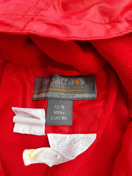 Photo of free 12-18month puddlesuit fleece lined (CT11) #3