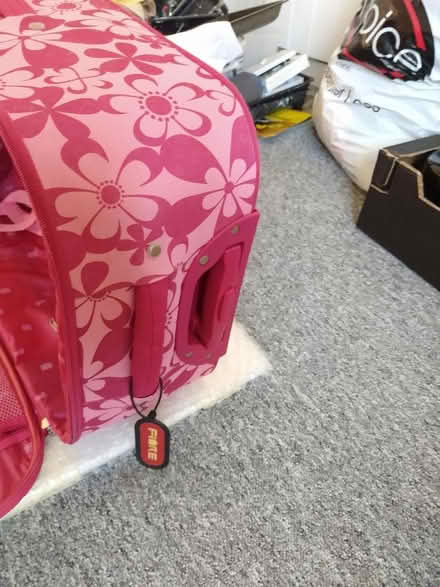 Photo of free 2 wheeled suitcase, candles, tube (Cambridge, off Newmarket rd) #3