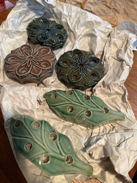 Photo of free 5 Wade porcelain candle holders (Eagle Hill) #1