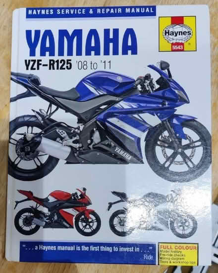 Photo of free yamaha R125 WORKSHOP MANUAL (North Hinksey OX2) #1