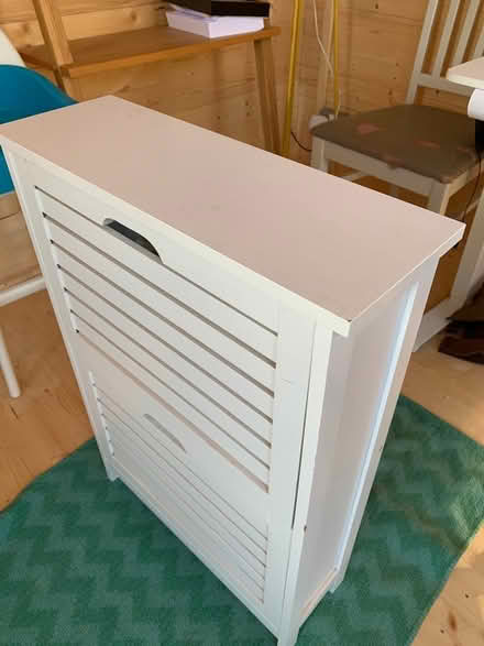 Photo of free White 2-tier shoe storage cabinet (Horsell, Woking) #2