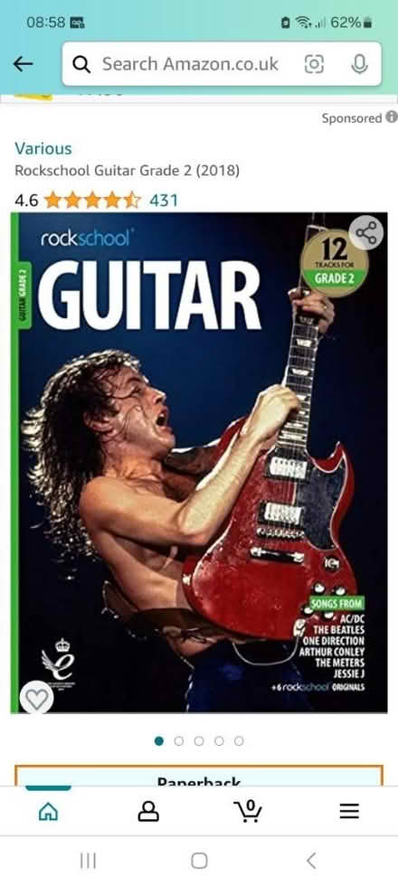 Photo of Rock School Guitar grade 2 book (WD6) #1