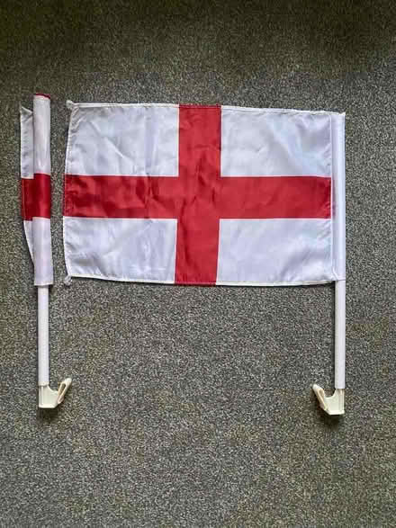 Photo of free Two England car flags (Clifton BS8) #1