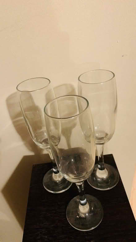 Photo of free 🥂 3 flute glasses — must go soon (Donnington Bridge OX4) #2