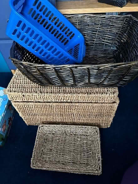 Photo of free Various baskets, boxes and tins (Brook Street CM14) #1
