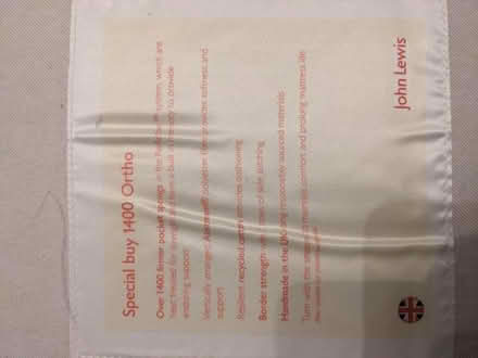 Photo of free King size light gray Divan frame 4 draws and mattress (Buckstone EH10) #1