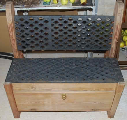 Photo of free Monk's Bench Style seat with storage cupboard (Gamblesby CA10) #2