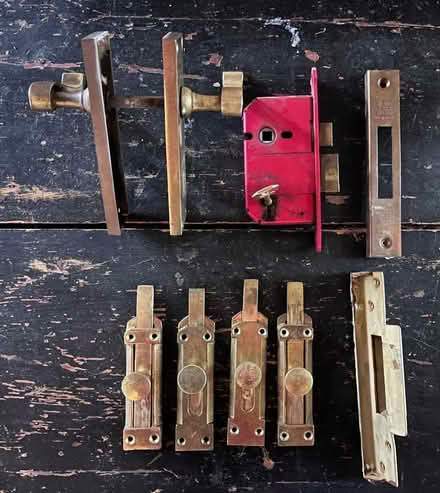Photo of free Night latch deadlock with 2 handles and 4 surface bolts (Hertford SG14) #1
