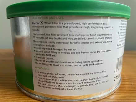 Photo of free White 2-part filler (E10) #3