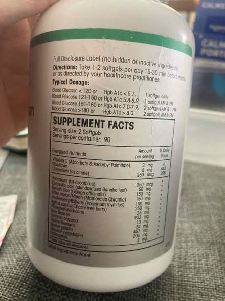 Photo of free Glucose regulation supplements (White Oak) #2