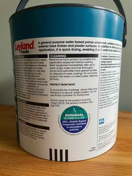 Photo of free Leyland white undercoat paint (E10) #2