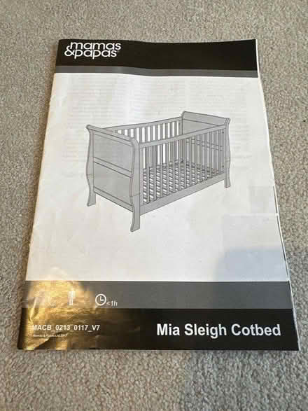Photo of free Cot Bed (Mamas & Papas) (WN3) #2