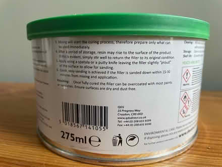 Photo of free White 2-part filler (E10) #4