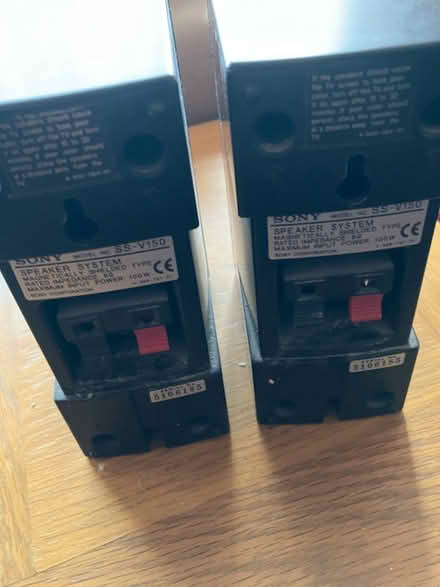 Photo of free 2 Sony speakers with wall brackets (Ickenham) #2
