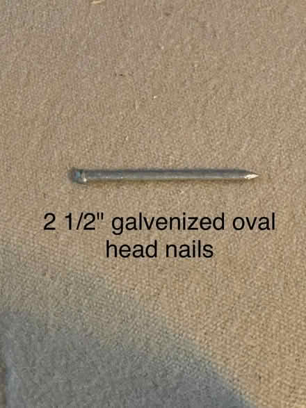 Photo of free 2 1/2” galvanised nails - oval head (Heysham LA3) #2