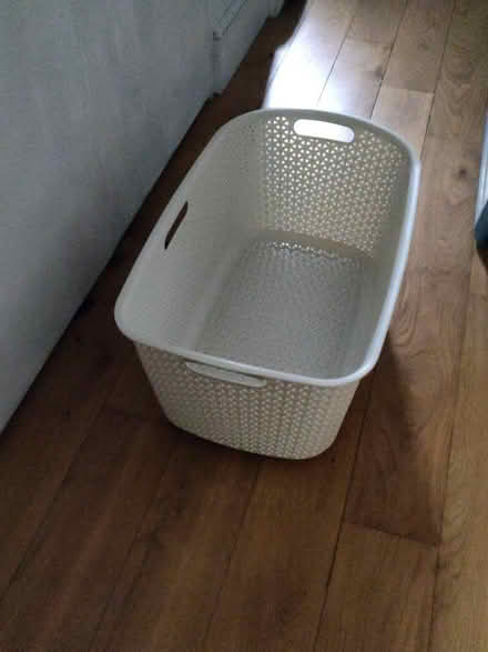 Photo of free White laundry basket - Curver (Fiveways BN1) #2