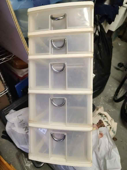 Photo of free Plastic drawer unit (Higham Lane TN11) #1