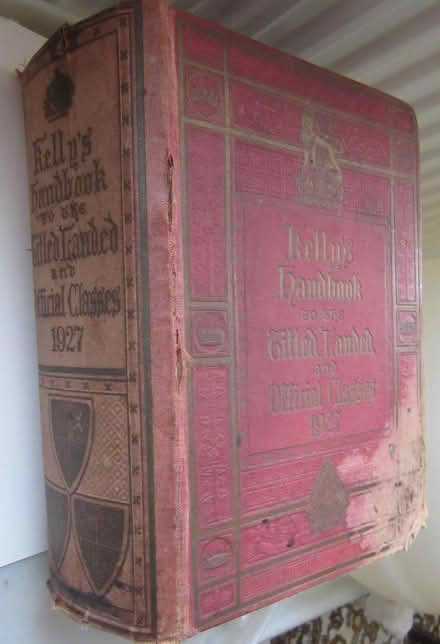 Photo of free Kelly's 1927 Titled Landed & Official classes (Littleover DE23) #1