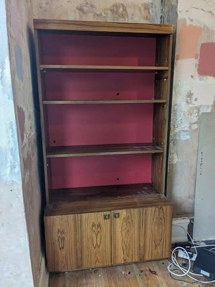 Photo of free Vintage cabinet/unit with shelves (EN5) #1