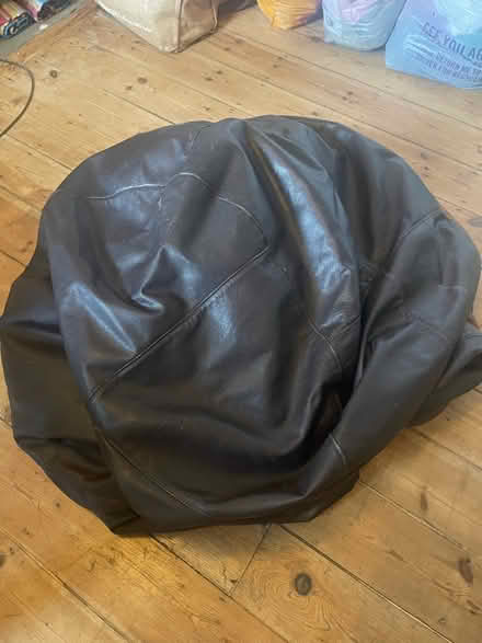 Photo of free Leather beanbag (Wood Green N22) #1