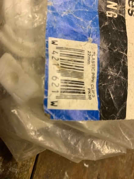Photo of free Plastic pipe clips (Downley HP13) #2