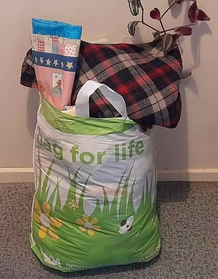 Photo of free Bag for life full of fabric off cuts scraps remnants (Taunton Pyrland & Rowbarton District Ward TA2) #1