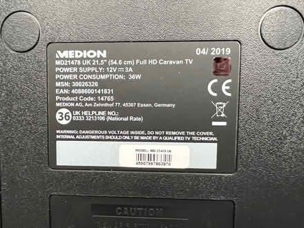 Photo of free Medium HD Caravan TV (WOODNEWTON, Nr. OUNDLE) #2