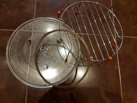 Photo of free Microwave plate etc (Woodseats S8) #1