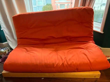 Photo of free Orange futon (Hastings, Clive Vale, TN35) #1