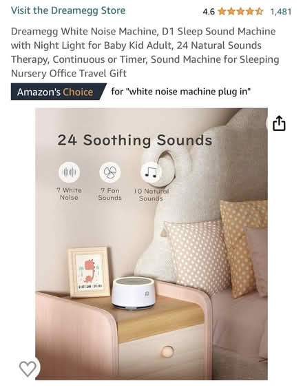 Photo of free Dreamegg White Noise Machine (London W9) #2