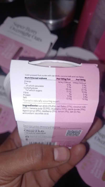 Photo of free 15 x Raspberry overnight oats (SE27 West norwood) #2