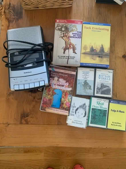 Photo of free Cassette player and books on tape (Centerville) #1
