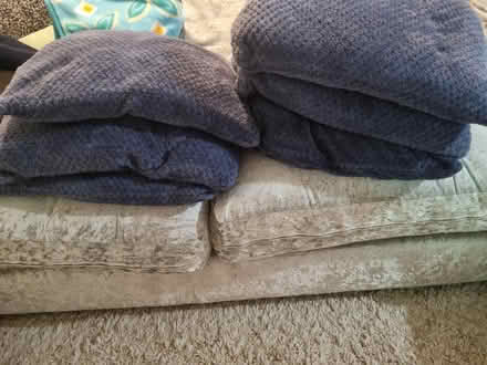 Photo of free Blue throw pillow 6 pcs (SW16) #3