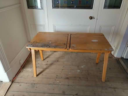 Photo of free Old school desk and chair (Nooklands PR2) #1