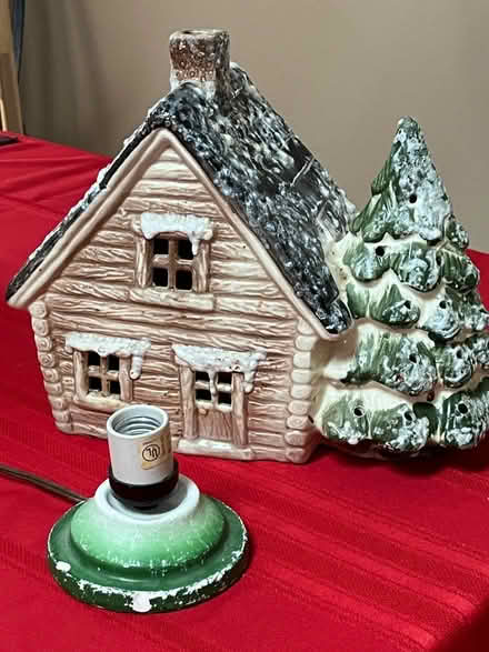 Photo of free Lighted ceramic Christmas house (Harbor Bay) #2