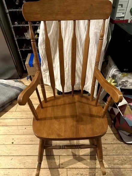 Photo of free wood rocking chair (Charminster BH9) #2