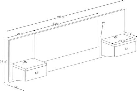 Photo of free Floating headboard and nightstands (Capitol Hill Tower) #4