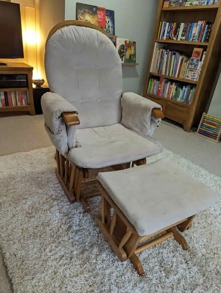 Photo of free Rocking chair with rocking stool (HR9) #1