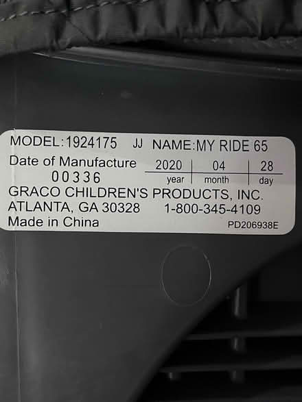 Photo of free Graco My Ride 65 carseat (East Medford)