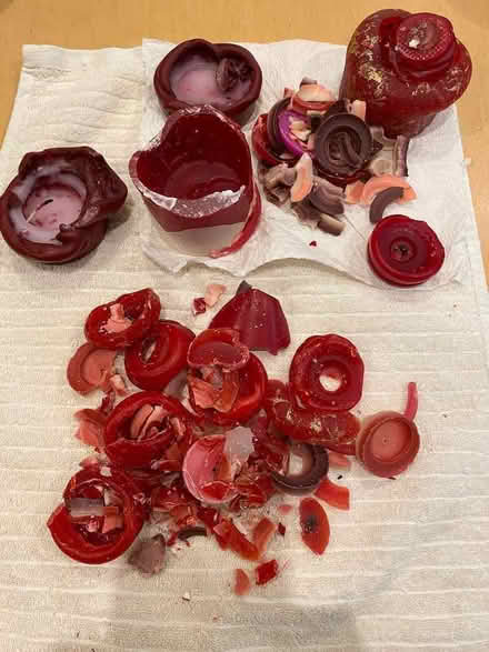 Photo of free Red and white candle wax (Killearn G63) #1