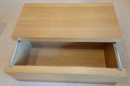 Photo of free wooden storage box (Hampton Magna CV35) #1