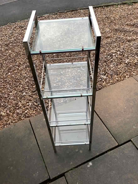 Photo of free Glass shelf unit (Sprowston (NR7)) #1