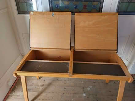 Photo of free Old school desk and chair (Nooklands PR2) #3