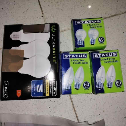 Photo of free 2 pack Round & candle bulbs (Ickenham UB10) #1